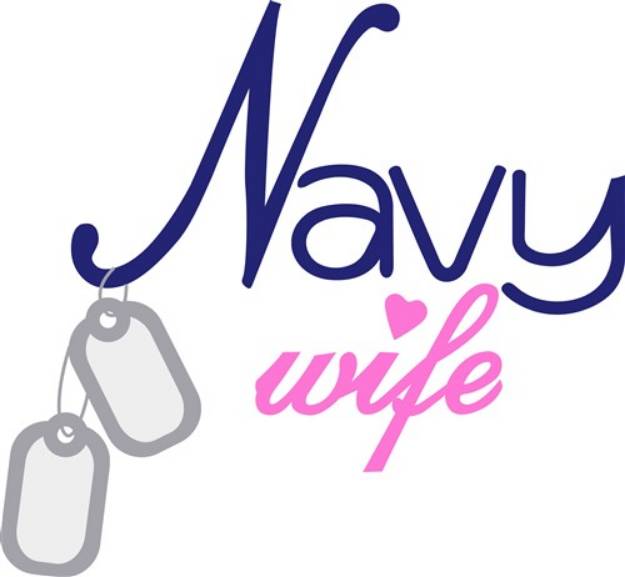 Picture of Navy Wife SVG File