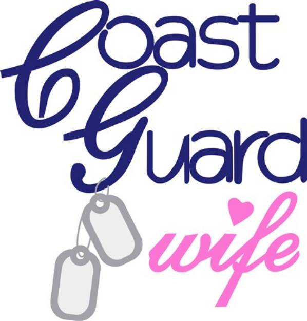 Picture of Coast Guard Wife SVG File