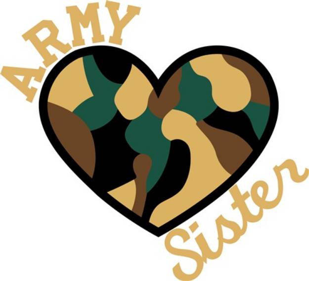 Picture of Army Sister SVG File