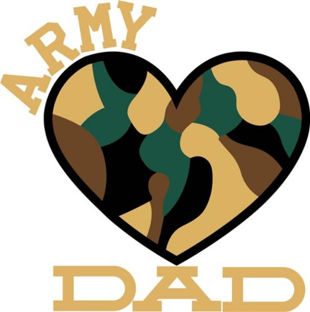 Picture of Army Dad SVG File
