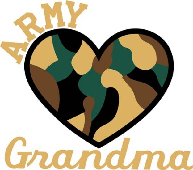 Picture of Army Grandma SVG File