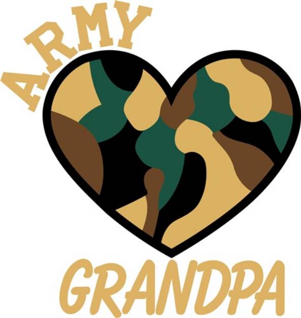 Picture of Army Grandpa SVG File