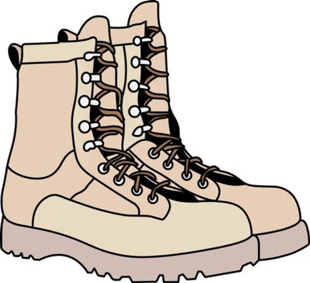 Picture of Combat Boots SVG File