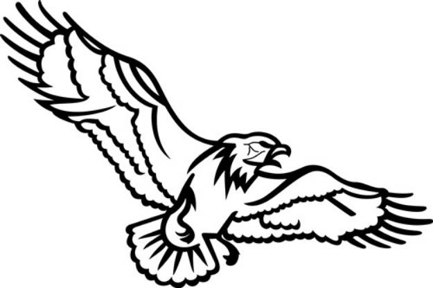 Picture of Eagles Outline SVG File