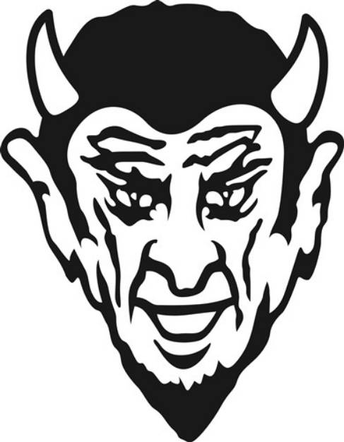 Picture of Devil Outline SVG File