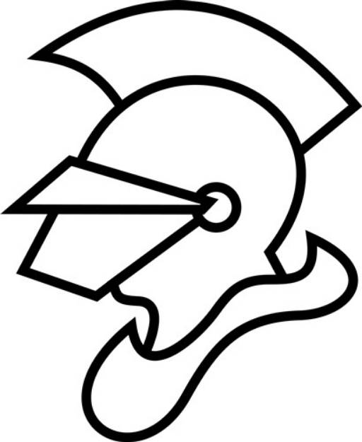 Picture of Knight Outline SVG File