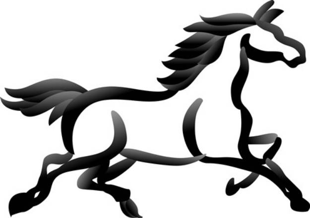 Picture of Horse Outline SVG File