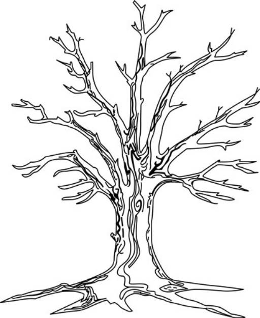 Picture of Bare Tree SVG File