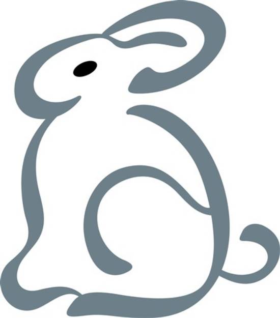 Picture of Outlne Bunny SVG File