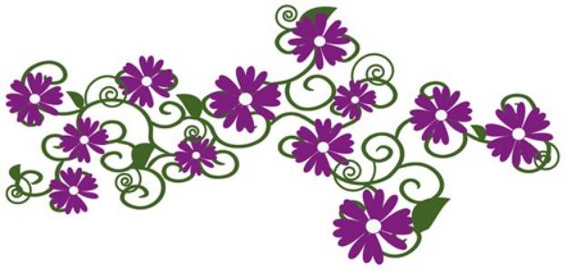 Picture of Purple Daisies SVG File