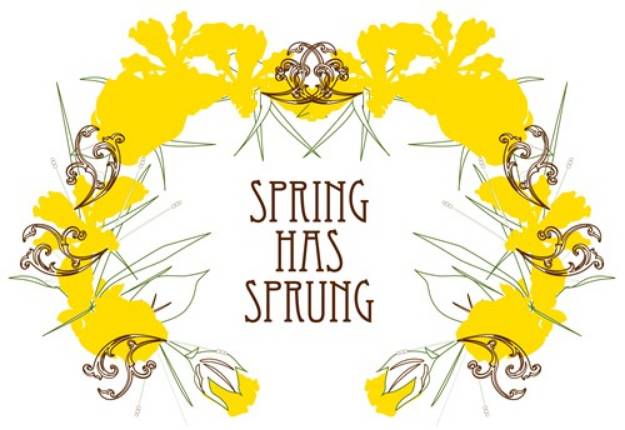 Picture of Spring Sprung Wreath SVG File