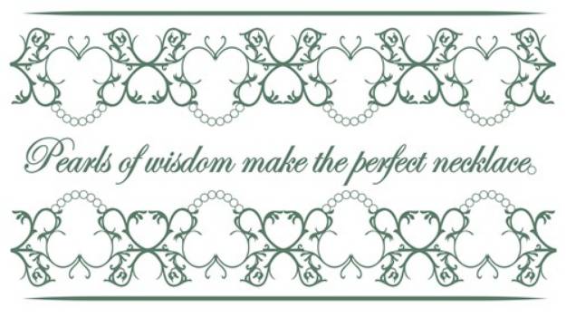 Picture of Pearls Of Wisdom SVG File