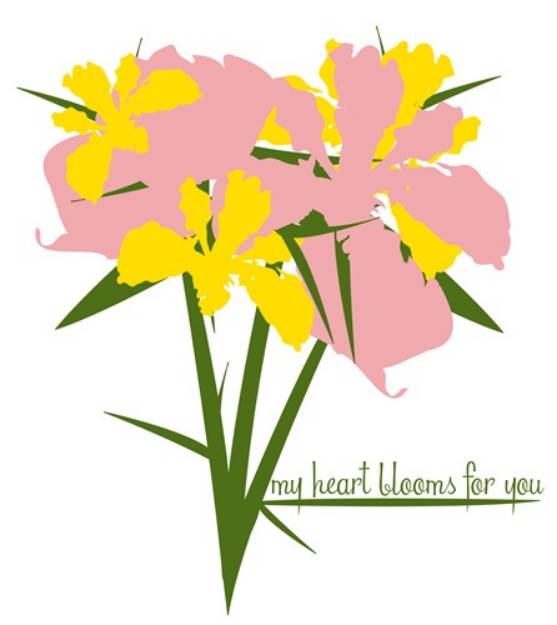 Picture of My Heart Blooms SVG File