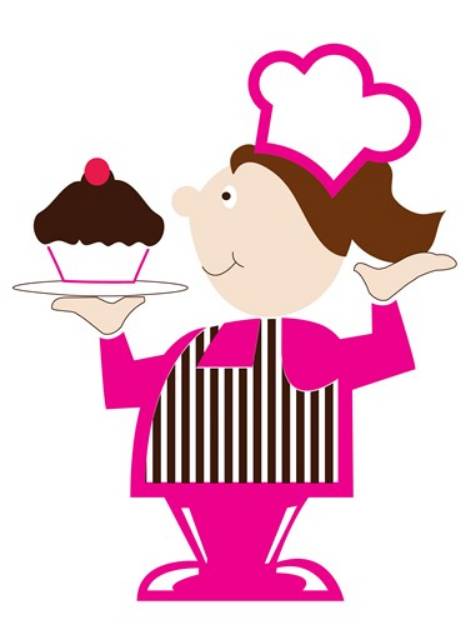 Picture of Cupcake Baker SVG File