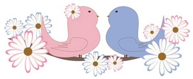 Picture of Spring Love Birds SVG File