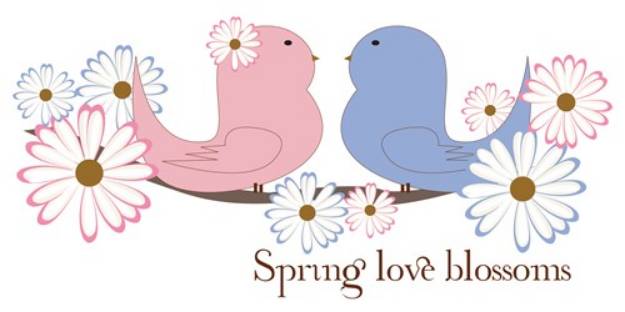 Picture of Spring Love Blossoms SVG File
