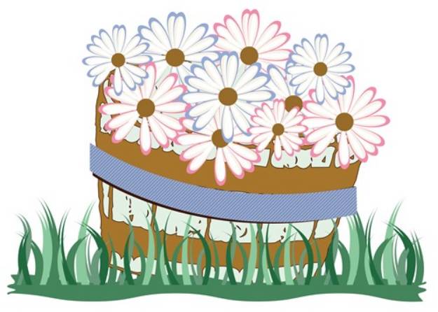 Picture of Flower Basket SVG File