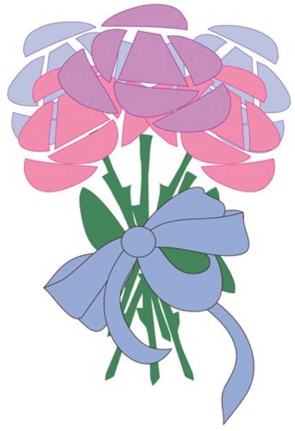 Picture of Ribbon Bouquet SVG File
