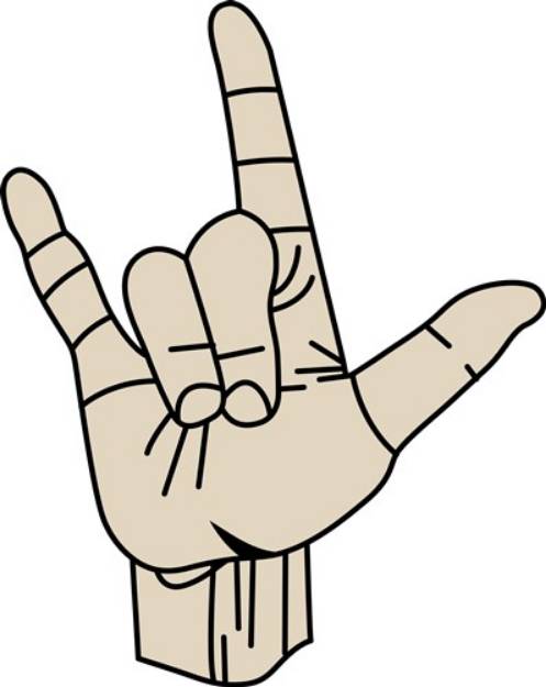 Picture of Sign Language SVG File