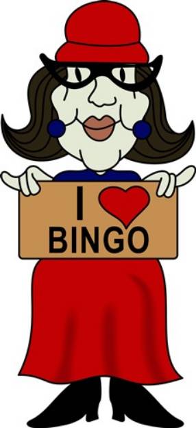 Picture of Love Bingo   SVG File