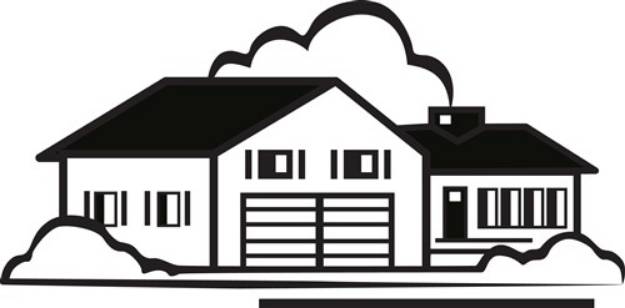 Picture of House Outline SVG File