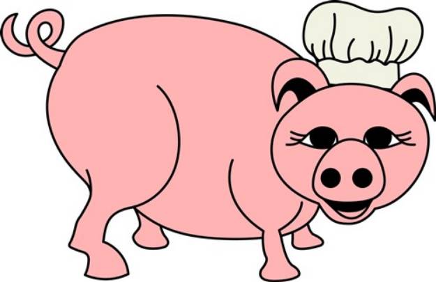 Picture of Chef Pig SVG File