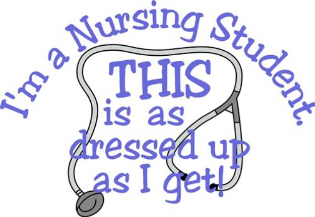 Picture of Dressed Up Nurse SVG File