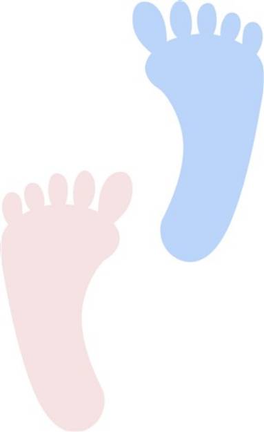 Picture of Baby Footprints SVG File