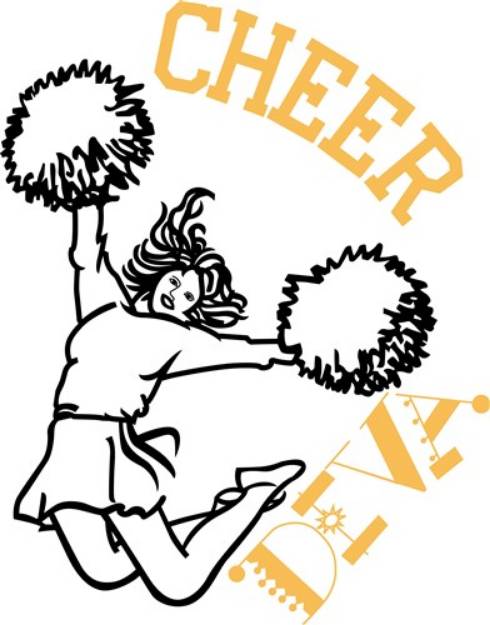 Picture of Cheer Diva SVG File