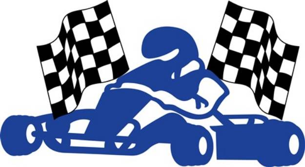 Picture of Go Cart Racing  SVG File