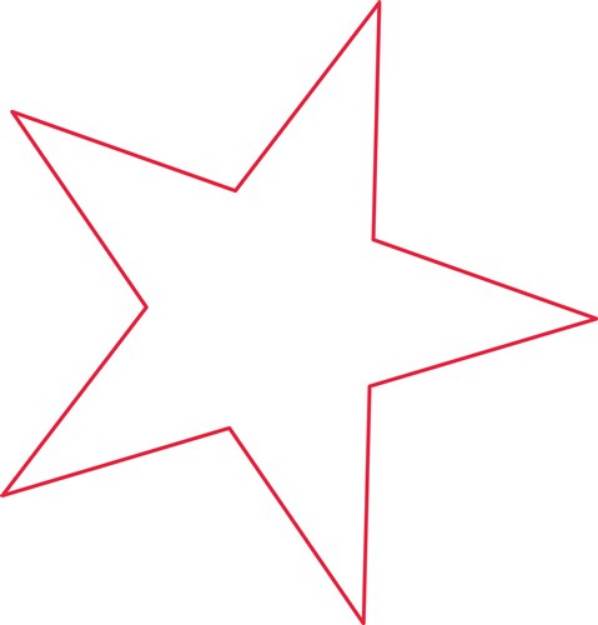 Picture of Star Outline SVG File