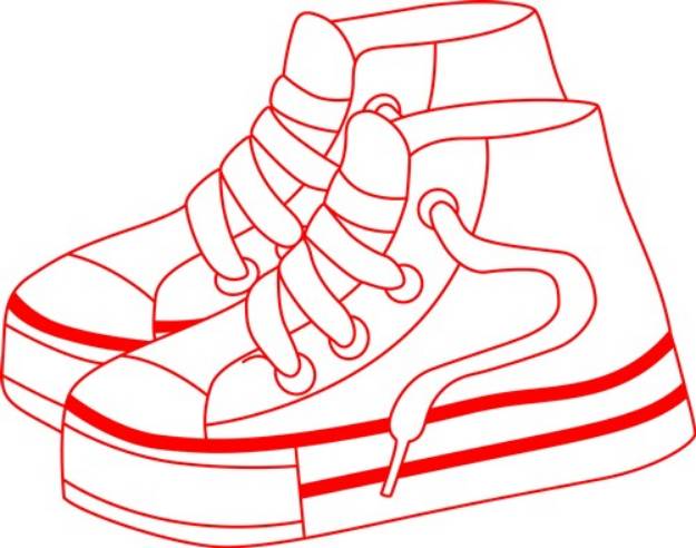 Picture of Tennis Shoes SVG File