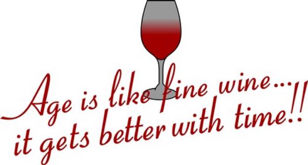 Picture of Age Fine Wine SVG File