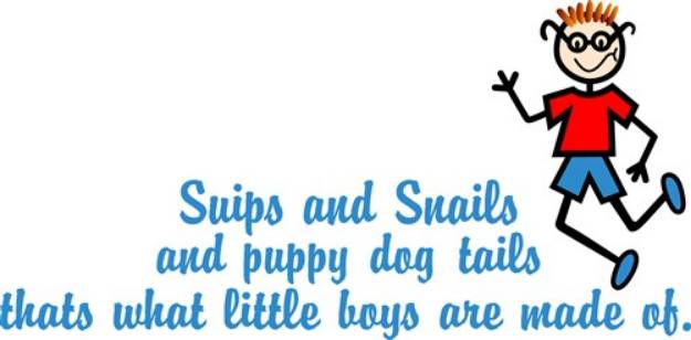 Picture of Snips & Snails SVG File