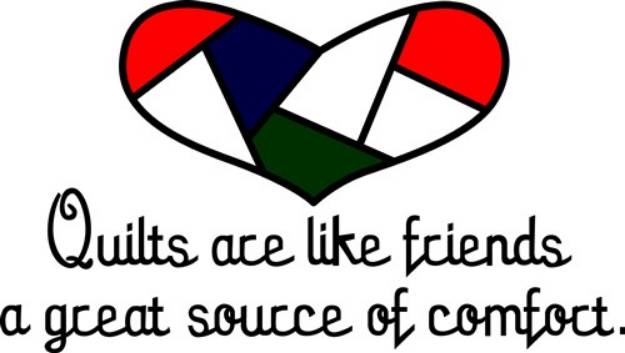 Picture of Quilts Are Friends SVG File