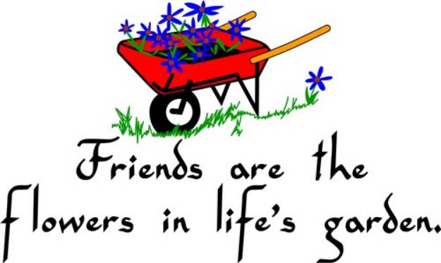 Picture of Friends Are Flowers SVG File