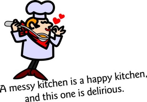Picture of A Messy Kitchen SVG File