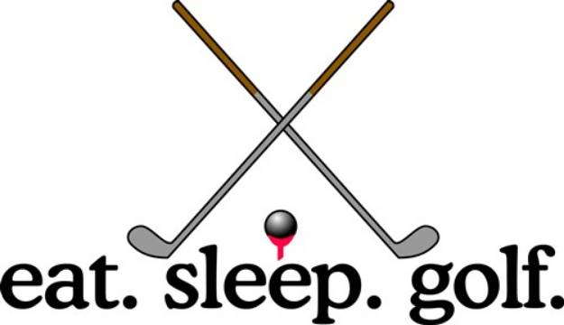 Picture of Eat Sleep Golf SVG File