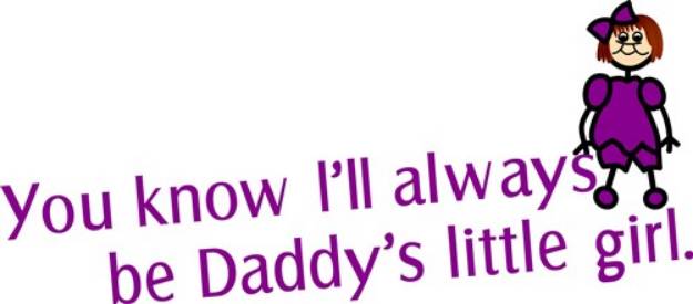 Picture of Daddys Little Girl SVG File