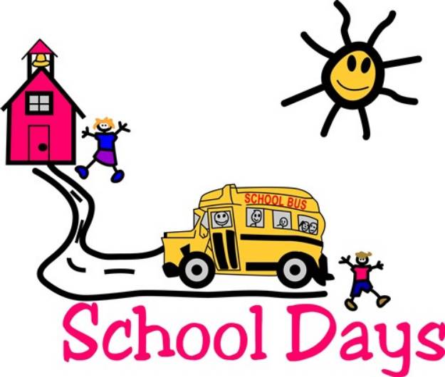 Picture of School Days SVG File