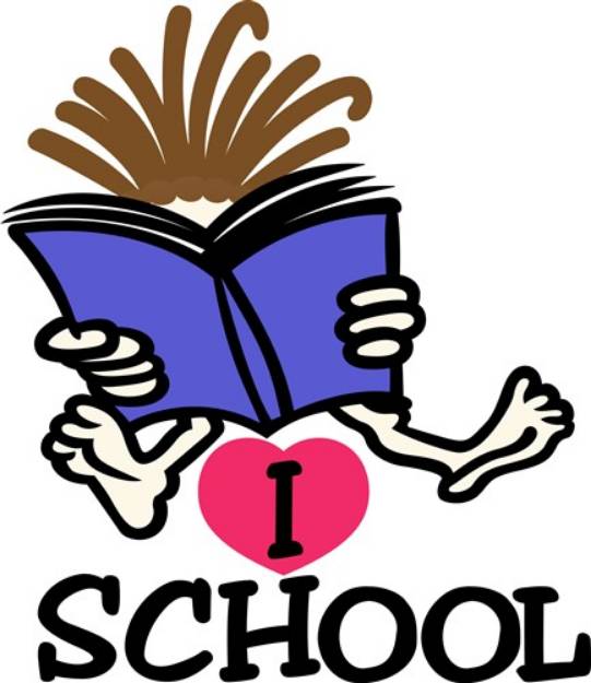 Picture of I Love School SVG File
