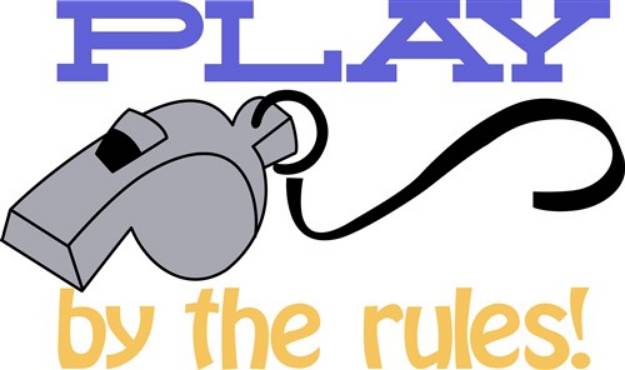 Picture of Play By Rules SVG File