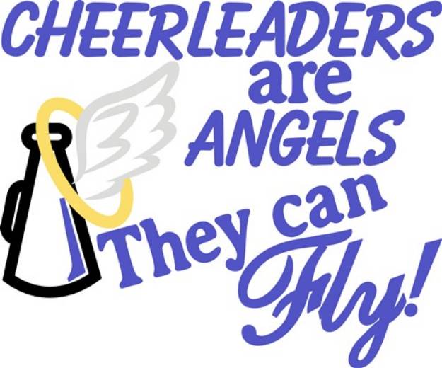Picture of Cheerleaders Are Angels SVG File