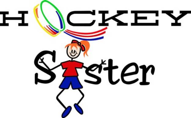 Picture of Hockey Sister SVG File