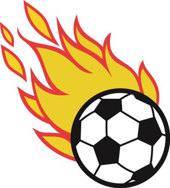 Picture of Soccer Ball Appliqué SVG File