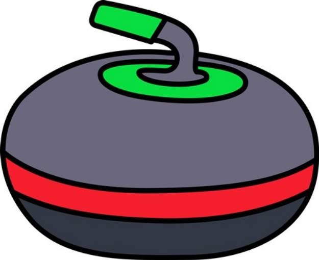 Picture of Curling Rock SVG File