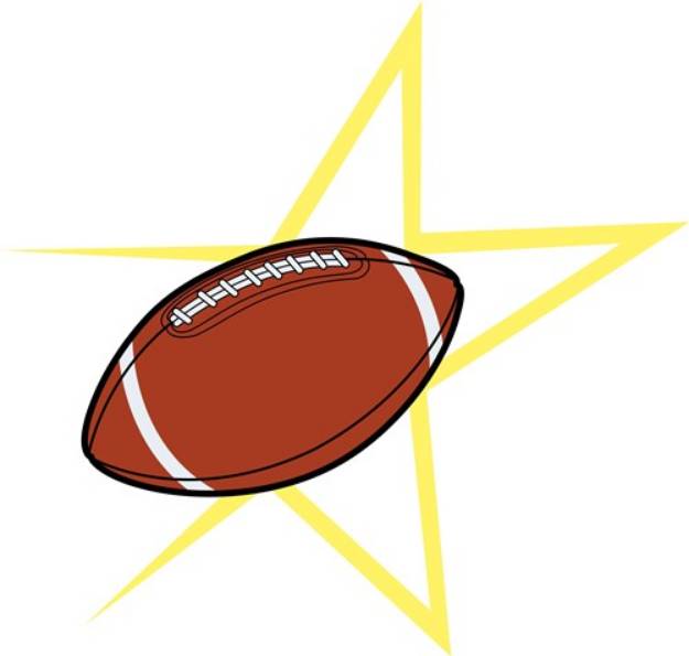 Picture of Football Star SVG File