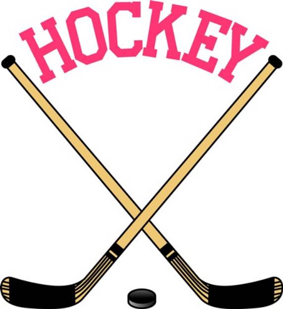 Picture of Hockey Cross Sticks SVG File