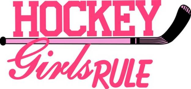 Picture of Hockey Girls Rule SVG File