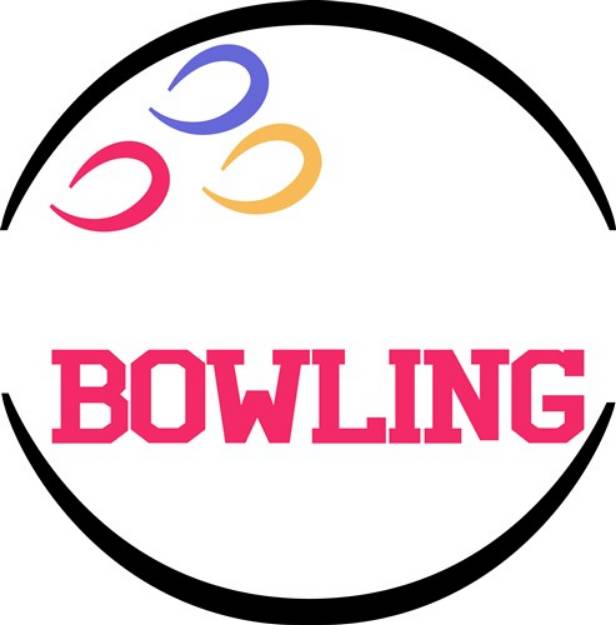 Picture of Bowling Name Drop SVG File